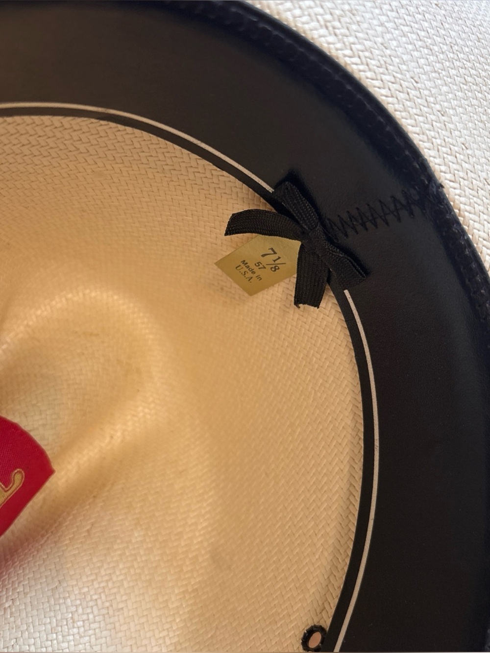 Bailey U-Rollit Shantung Panama Cowboy Hat Size 7 1/8 Made in USA - Picture 15 of 15